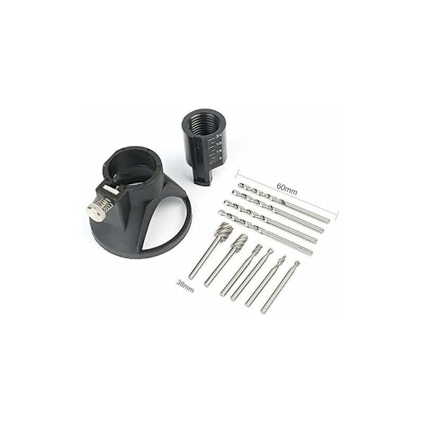 HSS Skärguide Multiverktyg Rotationsfäste Kit Borrbit Rotations Multi Skärverktyg Skärguide Kontrollerad Skärning Kit - 11 Set GrooFoo-DENUOTO