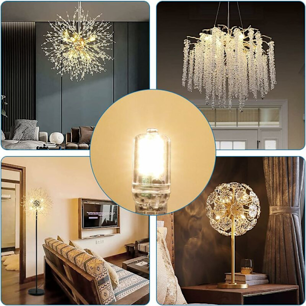 G4 LED-pære 12V 3W, ikke-dæmpbar, 16SMD 300LM varm hvid 3000K, 25W G4 halogenpæreækvivalent, G4 LED-pære til lysekrone, skabslys, landskab