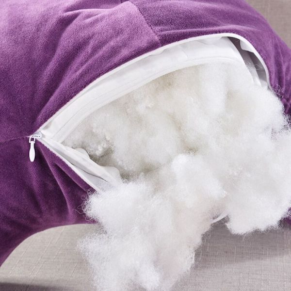 Soffa midjekudde ryggstöd tupplur varm bok rum kontor varm kristallsammet sängkläder soffa kuddar, lila