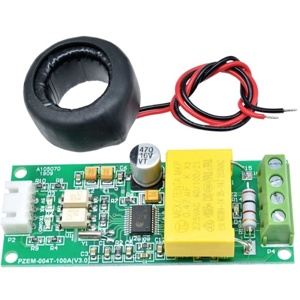 AC Digital Multifunktionsmåler Watt Ampere Testmodul PZEM-004T til TTL COM2/COM3/COM4 0-100A
