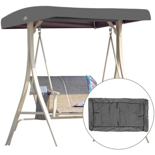 Hagesving Ryggstøtte Universal Sving Tak Hammock Sving Benk Hage Lounger 2-3 Seater 191 x 120cm