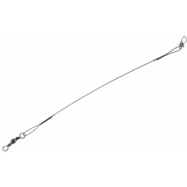 60 stk rustfritt stål fiskesnøre fortom 15/23/30 cm svart