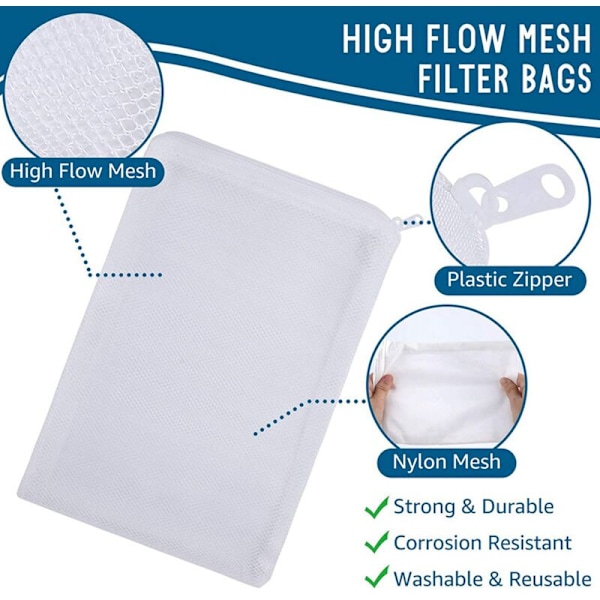 32 stk. Akvarium Media Filtersett, Nylon Filter