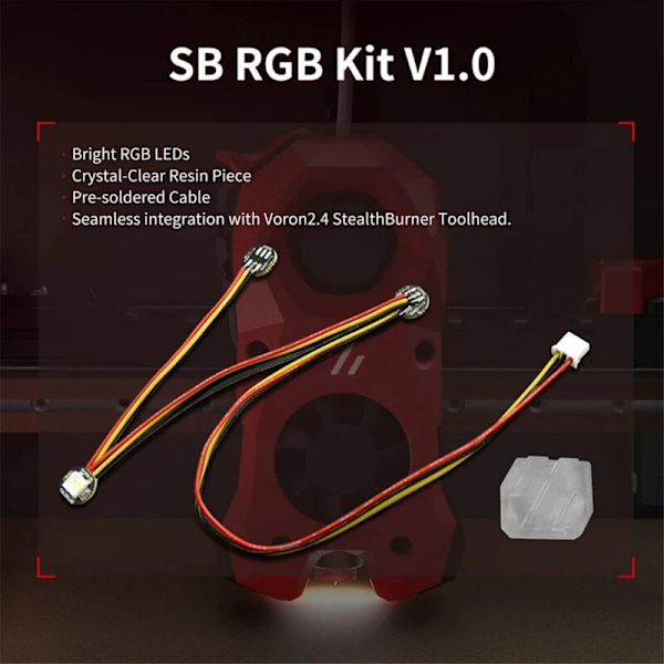 SB RGB Kit V1.0 LED Lys, PH2 0 Stik til Voron 2.4 StealthBurner Ekstruder, 3D Printer Dele