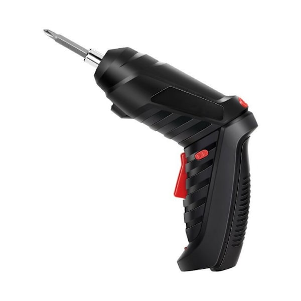 3,6 Nm sladdlös skruvdragare, 1800 mAh 3,6 V skruvdragare + 47 tillbehör, 2 rotationsriktningar + LED-lampa, USB-laddningskabel, idealisk för hantverk