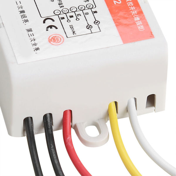 220V Lyslampe Controller Modtager Sender Trådløs Fjernbetjening Kontaktsystem 2 Kanaler