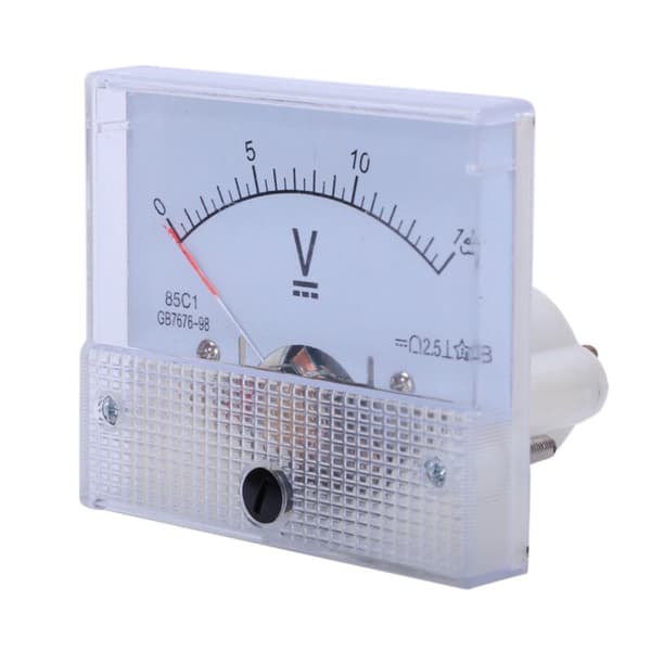 3X 85C1 Analog Voltmeter Finjusteringsskrue, DC 0-15V Måler
