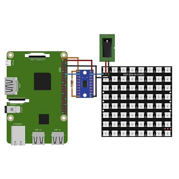 6 x U Matrix Panel 64 LED Modul CJMCU-8X8 Kompatibel med for og