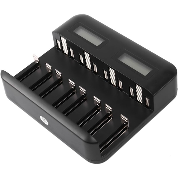 8-sporers LCD-skjerm USB Smart Batterilader for AA AAA SC C Størrelse D Oppladbare Batterier 1.2V Ni-Mh Ni-Cd Hurtiglader