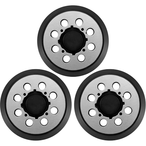 3 stk. 5 tommer 8 huller metal krog og løkke slibemaskine udskiftningspuder, erstatning for delnummer DWE64233 og N329079