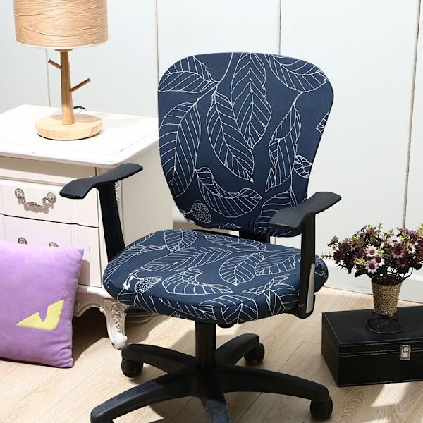 Modern Stretch Style Avtagbar Stolsöverdrag - Avtagbart Slitstarkt Stolsöverdrag för Snurrstol Kontorsstol, (Fåtölj Ingår Inte)