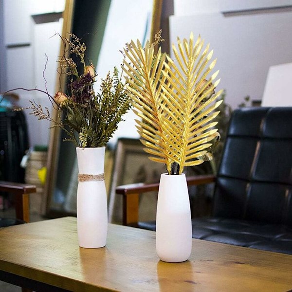 6 stk. Kunstige Palmetræer Blade Efterligning Blad Kunstige Planter Faux Falske Tropiske Store til Hjem Arrangement Jungle Fødselsdagsfest Bryllup Deco