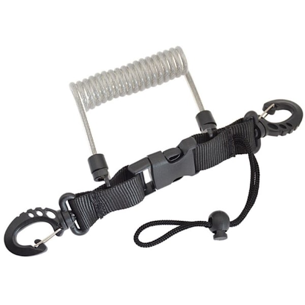 Sukellusköysi Kameran suojaköysi Kadonnutta estävä jousiköysi Kameraköysi Vedenalainen kela Lanyard Kadonnutta estävä kamera,Oranssi
