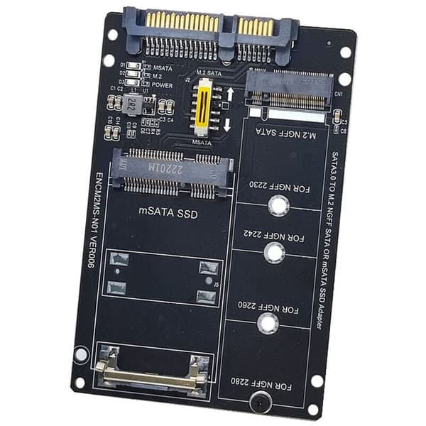 NGFF+MSATA til SATA3.0 M2 KEY BM SSD til 6G Interface Konverterkort Adapterkort