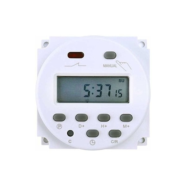 Elektronisk timer DC12V 16A 17 program - Programmerbar LCD-skärm