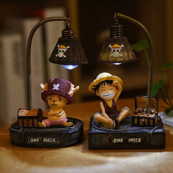 One Piece LED nattbordslampe Skrivebordslampe dekorasjon for barnas soverom eller stue