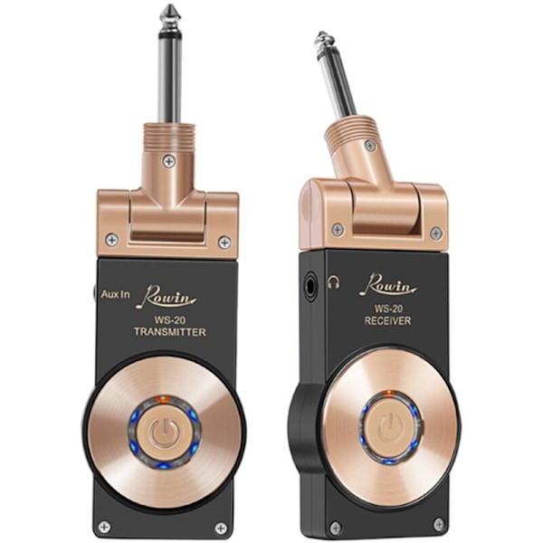 WS-20 2.4G Trådløs Elektrisk Gitar Sender-Mottakersett 30 Meter Transmisjonsrekkevidde for Elektrisk Gitar Bass