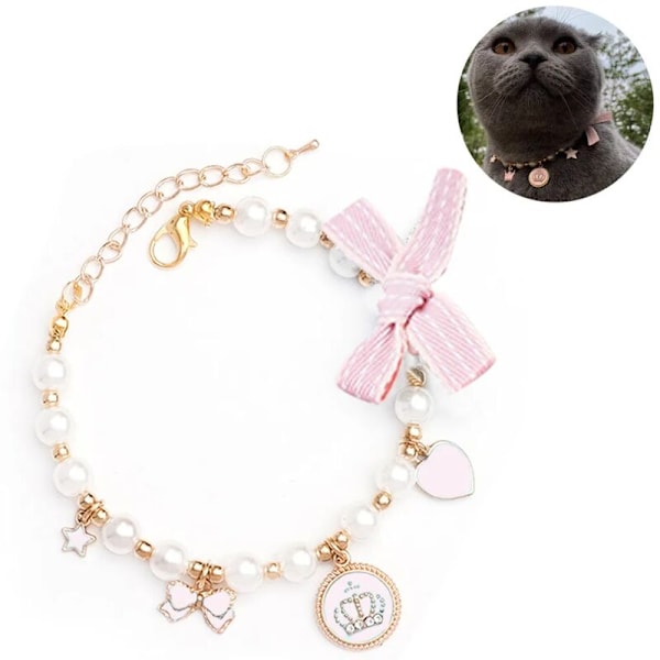 Hundhalsband, kattkrage, vackra tvättbara justerbara halsband för små hundar och katter