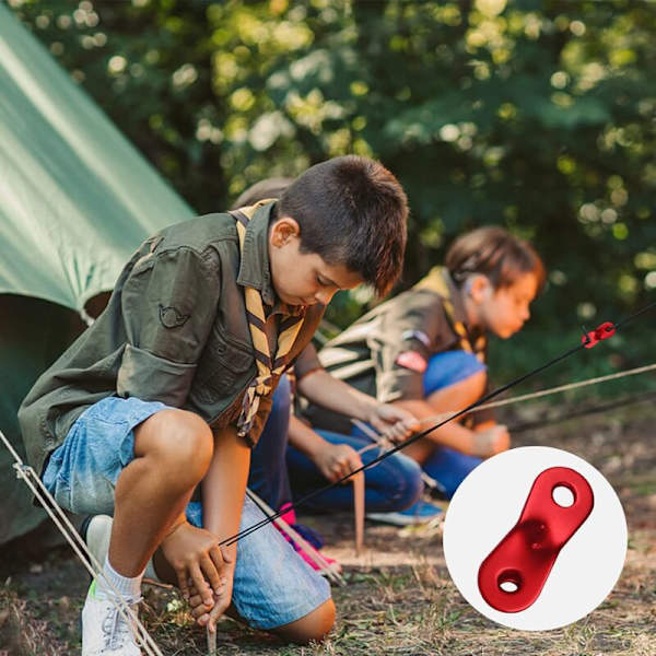 30 st. Tält Spännare Repjusterare Aluminiumlegering Repspännare för Tält Presenning Vandring Camping Utomhusaktiviteter