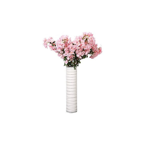Konstgjord blomma 105 cm konstgjord körsbärsträd 3 gaffel Sakura gren konstgjord blomma siden bröllop bakgrund väggdekoration, AAFGVC