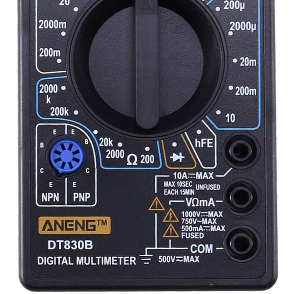 DT830B Mini Digital Multimeter LCD Voltmeter Ammeter Ohm Tester 750 / 1000V Amp Volt
