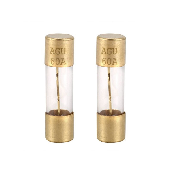 Glassrörssäkringar för bilstereo 60A 38mmx10mm 2st