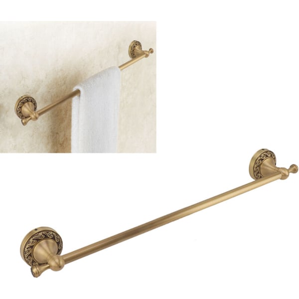 Badeværelse & Toilet Badekar & Tilbehør Håndklædeholder & Badeværelses-Krog Håndklædeholder (89), Badeværelses Håndklædeholder 19,7 tommer Kobber Robust Elegant Retro Stil