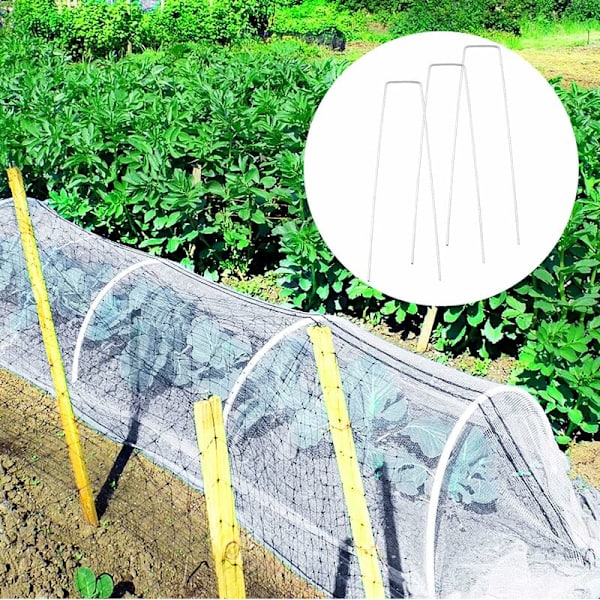 Grøntsagsbeskyttelsesnet, 6X2.5M Mesh Anti-Insekt Net, Havebeskyttelse Insekter Med Nælfastgørelsespæle, Til Beskyttelse Af Planter Frugt Blomster Afgrøder