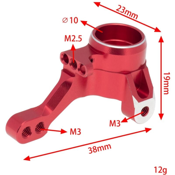 2 dele metal styrekugle arm til 4-Tec 2.0 3.0 VXL 1/10 fjernbetjening On-Road bil opgraderingstilbehør, 1