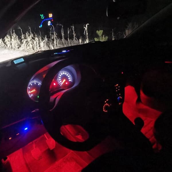 2 st LED-bakljus för bil Golf plus CC Tourage Blå