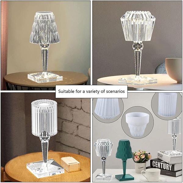 DIY bordlampe sett for bordlampe dekorasjon silikonform B