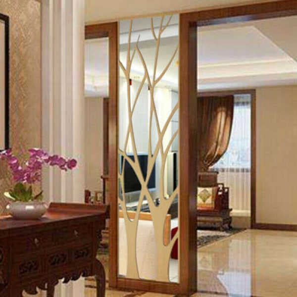 3D akryyli puu tarra irrotettava DIY taide tarra kodin sisustus 100X28CM
