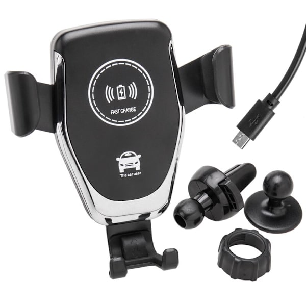 Universal holder med trådløs lader for smarttelefon