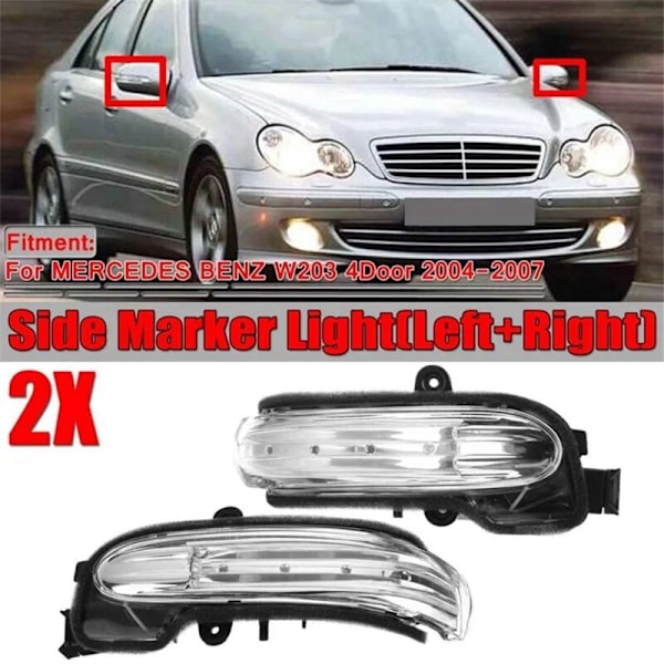 Reverslys for venstre og høyre, sidespeil for - 03-07 C W203 A2038201521 A2038201621