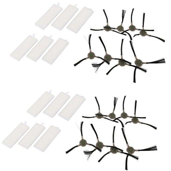 2 Sæt Udskiftningsbørster Tilbehør Kant HEPA Filter til Life K2 K3 K4 M210 M210S M210B M213 Robotstøvsuger