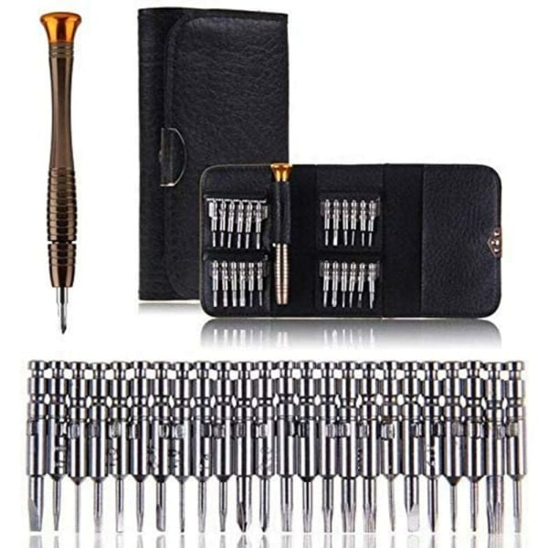 Mini Precision Screwdriver 25 in 1 Precision ruuvimeisselisarja korjaustyökalut, set työkalusarja case iPhonelle, matkapuhelimelle, kannettavalle tietokoneelle, watch,