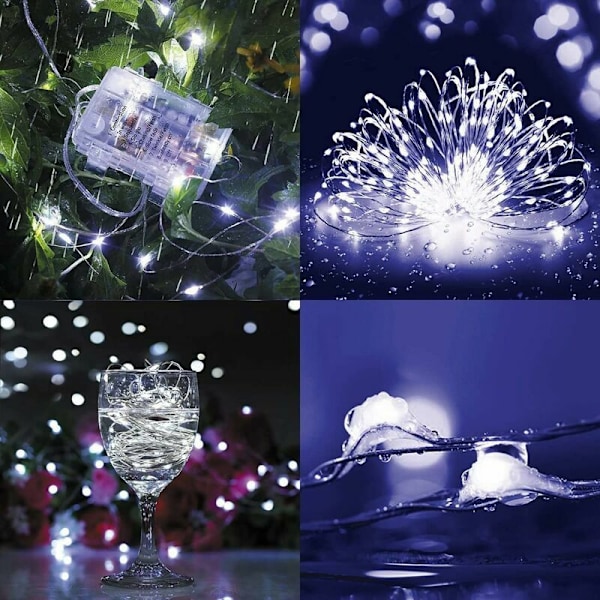 Indendørs Lysstreng [Sæt af 2], 10M 100LED LED Lysstreng Indendørs og Udendørs Dekoration Lys Feelygter til Soveværelse Jul Bryllup Fest H