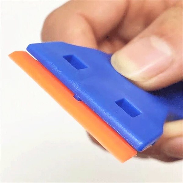 1 kpl Kaksoisteräinen Muovipartakoneen Terä Puhdas Etiketti Partakoneen Liimanpoistaja Ikkunan Lasin Puhdistusraaputin Auton Folion Tarra Squeegee