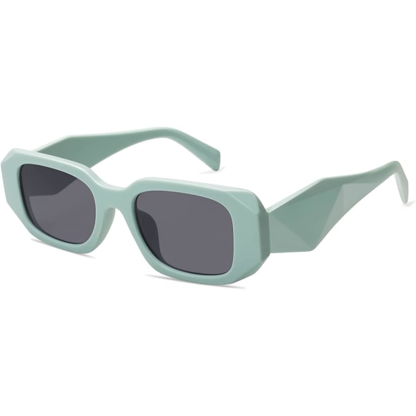 Solglasögon för kvinnor och män retro 90-tal rektangulära solglasögon