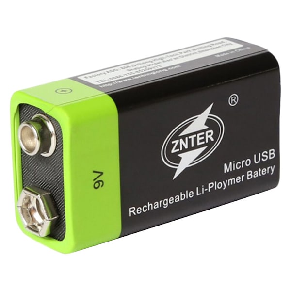 Znter 9V 400Mah Ultra-Effektiv Genopladelig Lithium Polymer Batteri Usb til Rc Kamera Drone Tilbehør