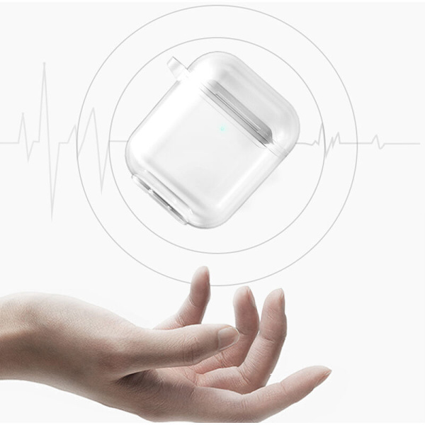 Til 2 Etuier 2 1 Etuier 1 Øretelefon Cover Transparent Bluetooth Opladeboks Taske