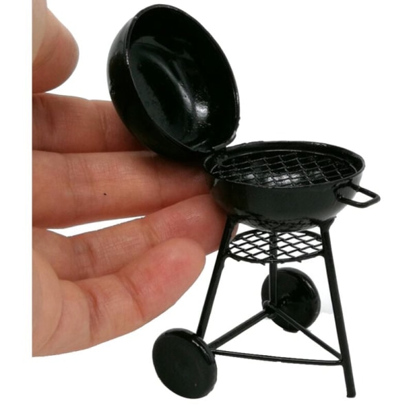 1:10 Skala Grill Miniatyr Prydnader BBQ Verktyg Mini Möbler,A