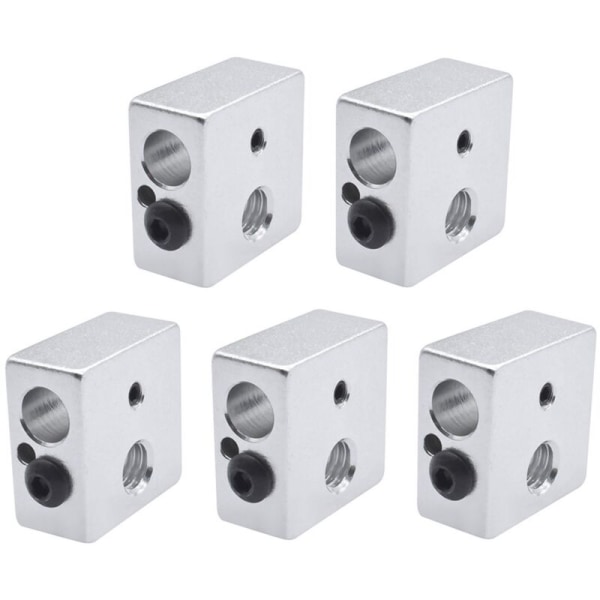 3D-skrivardel 0,4 mm munstycke för extrudering + 1,75 mm rör + värmeblock för MK8 3D-skrivartillbehör