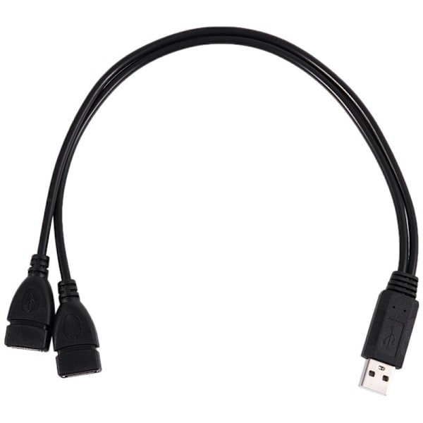 Usb 2.1A Han Til 2 Usb Dobbelt Strømkabel Adapter Kabel