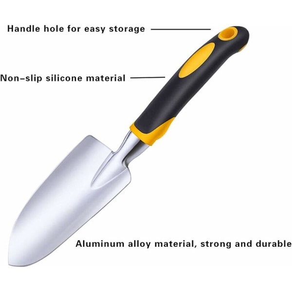 Hagespade i karbonstål, plantespade, minispade