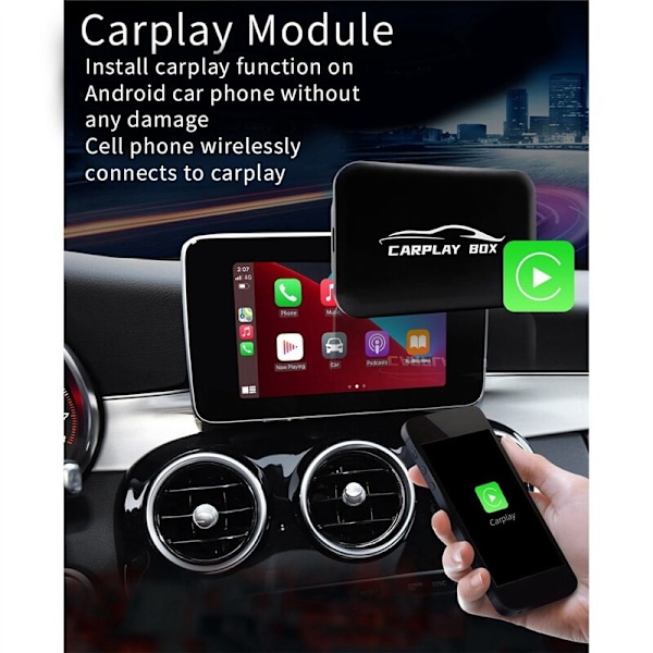 Android-system till Carplay-box utan speglingsskärm MLink Ai-box Smart Car-adapter