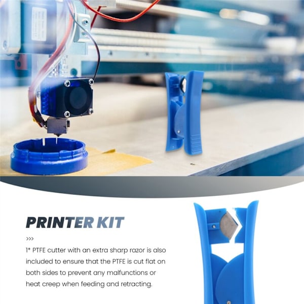 3D-skrivarpaket med slang för Premium XS Bowden 2M, PTFE, 3/3 Pro / 5 -10 Series 10S 20/20