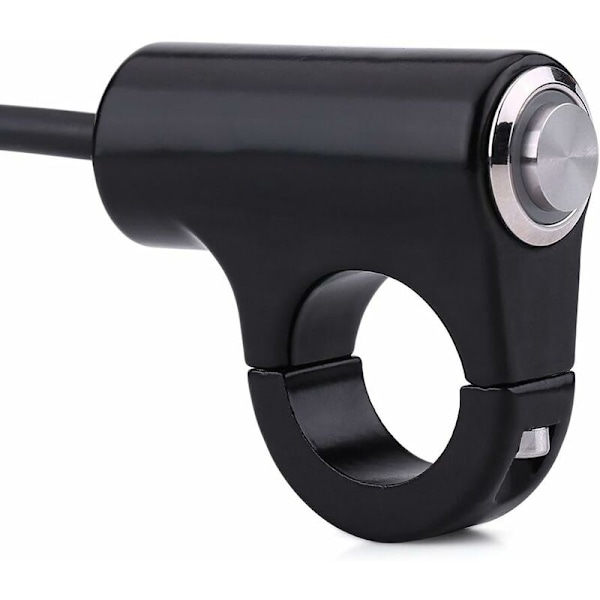 Styrregreppsknapp, Motorcykel Styrregreppsknapp 7/8\" 22mm Aluminiumlegering Tryckknapp Universal Vippbrytare (B)-Fei Yu
