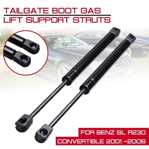 2X Auton takaluukun kaasujouset tuki - SL R230 Cabriolet 2001-2006 2307500036
