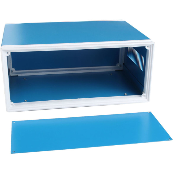 Electronics Junction Metal Project Box gør det selv blå 250 mm x 190 mm x 110 mm
